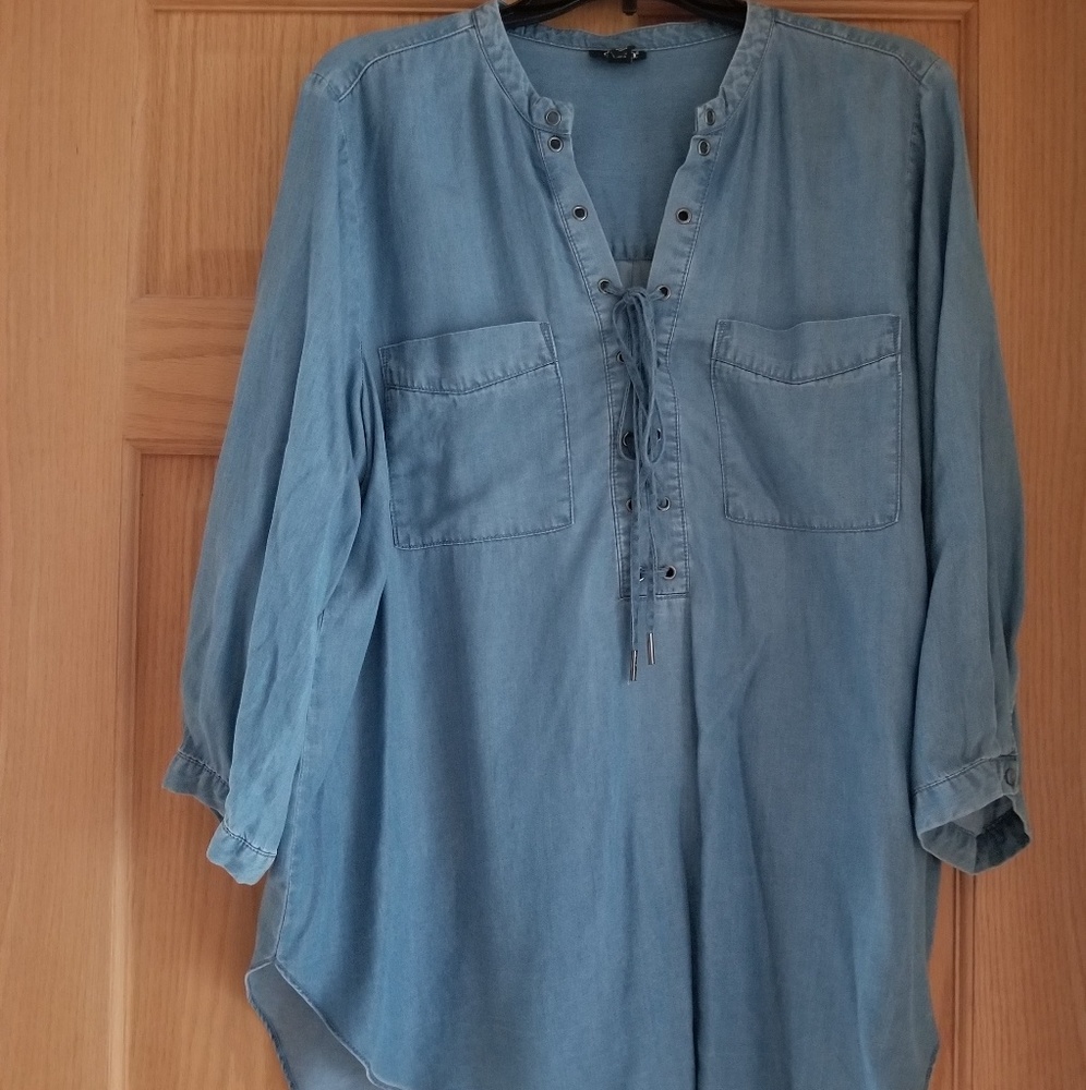 Denim blouse